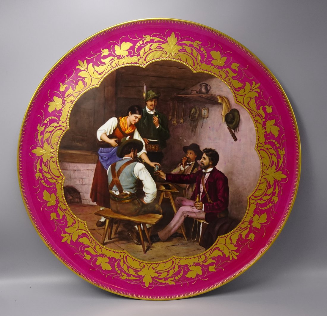 FRANZ DEFRAGGER PORCELAIN AUSTRIAN VIENNA CHARGER (1 of 6)