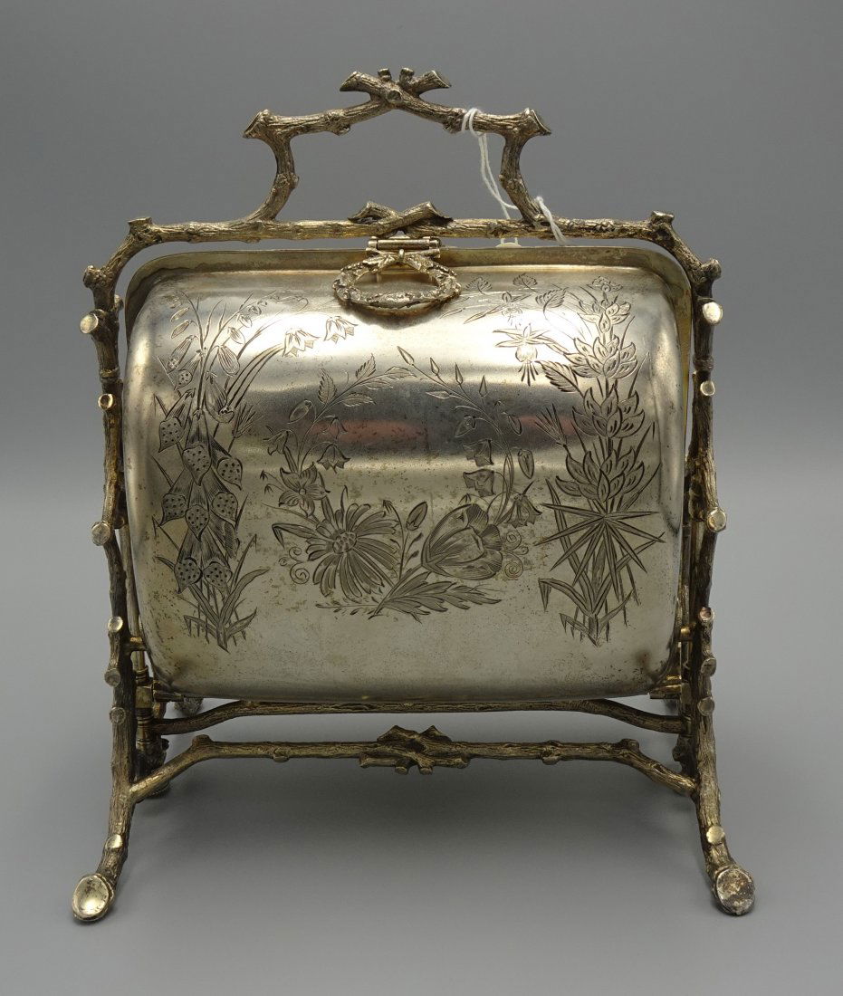 FENTON ENGLISH SILVERPLATE SHEFFIELD  BISCUIT WARMER (1 of 9)