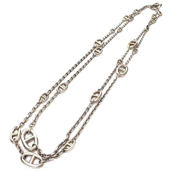 VERY LONG HEAVY HERMES HERMES FARANDOLE LONG STERLING NECKLACE 160 CM: Stunning HERMÈS Farandole long necklace. Crafted from high-quality sterling silver 925, this necklace is a must-have for any fashion-conscious individual. Its elegant design makes it a perfect access
