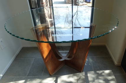 ORGANIC NAKASHIMA DINING TABLE WITH CUSTOM TOP SIGNED (1 of 10)