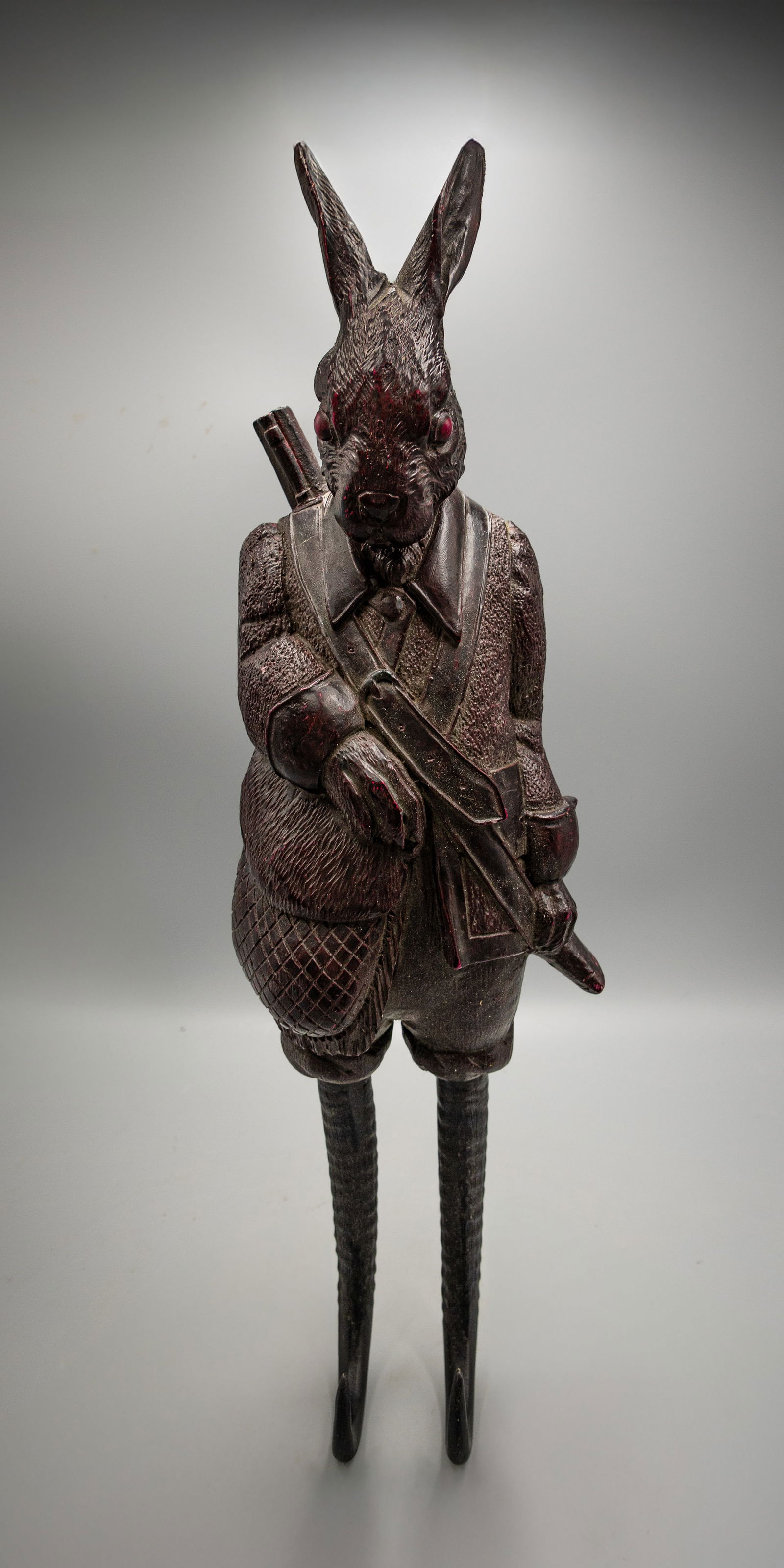FIGURAL WHIP HOLDER IN FORM OF RABBIT (1 of 9)
