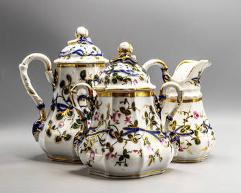 ANTIQUE FRENCH PORCELAIN TEA SET (1 of 11)
