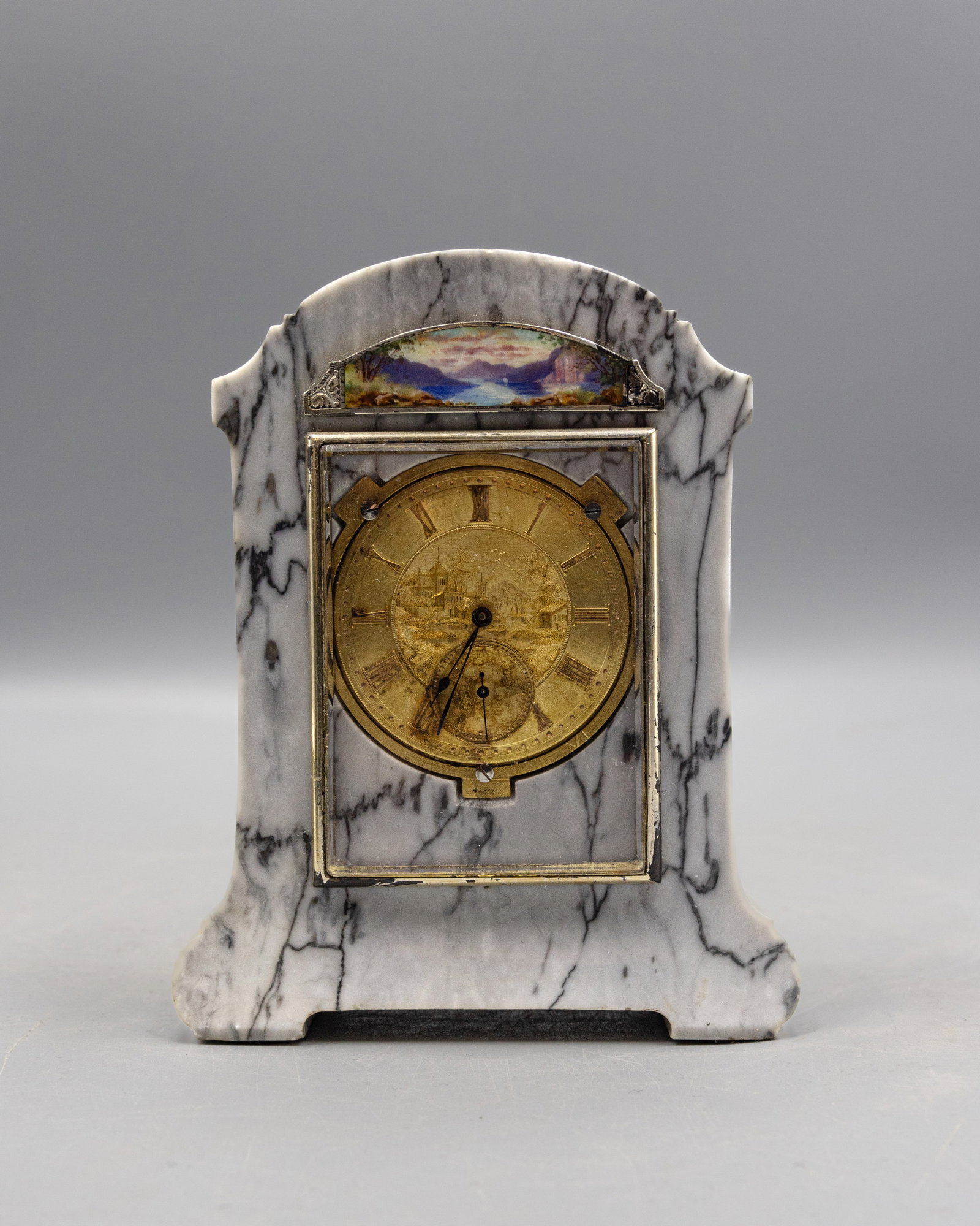 ANTIQUE VINTAGE MARBLE TABLE TOP CARRIAGE CLOCK (1 of 11)