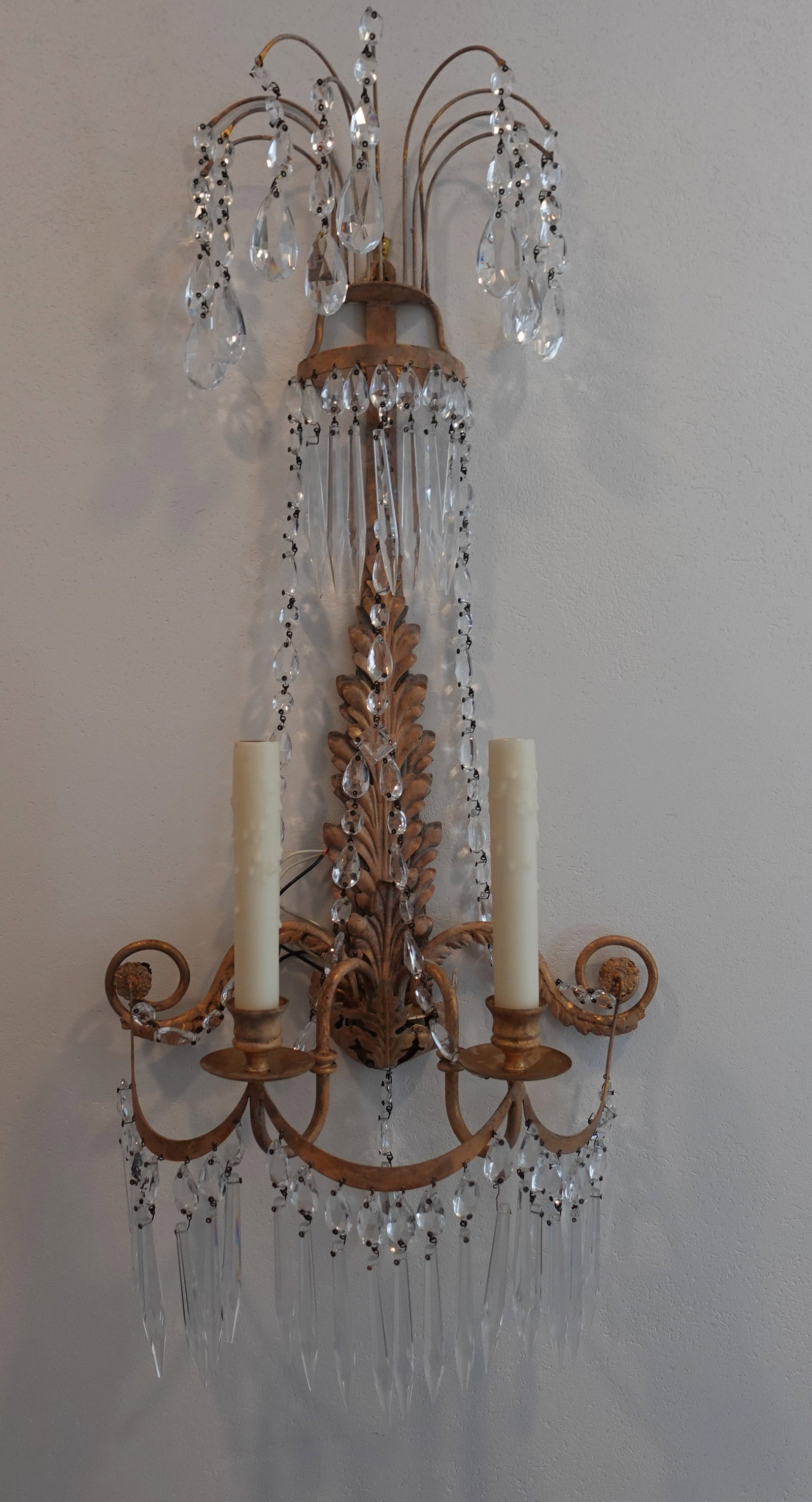 NEIRMANN WEEKS LOUIS XVl CRYSTAL SCONCE WALL LIGHT (1 of 5)