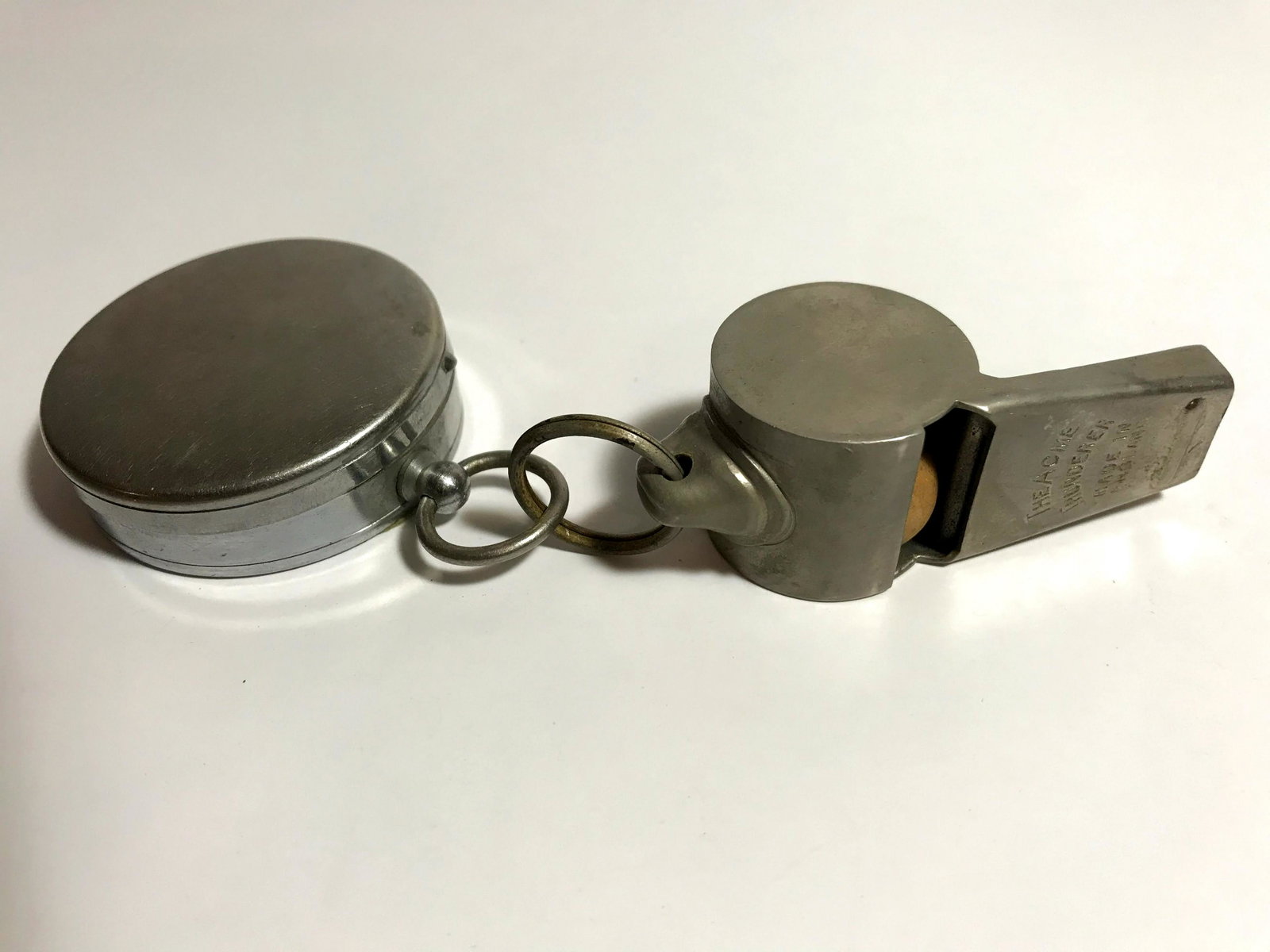 Acme Thunderer Whistle and Compass: Vtg The Acme Thunderer Whistle Police Lifeguard Safety Made in England and Compass view all photos as they are part of the description and condition of this Item, Feel free to contact me with question