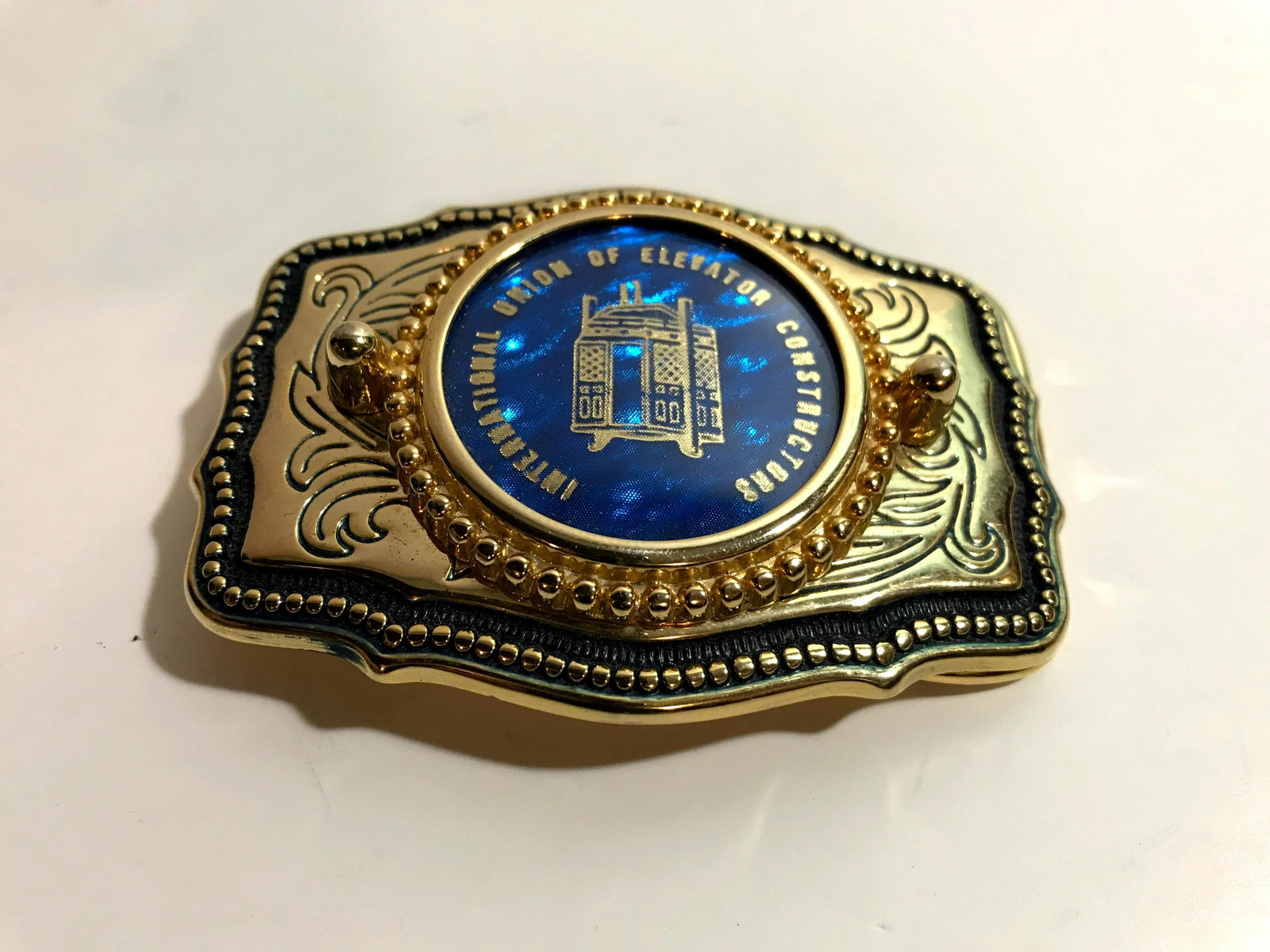 International Union of Elevators Belt buckle: International Union of Elevator Constructors Belt buckle RARE Vintage Please view all photos as they are part of the description and condition of this Item, Feel free to contact me with questions or p