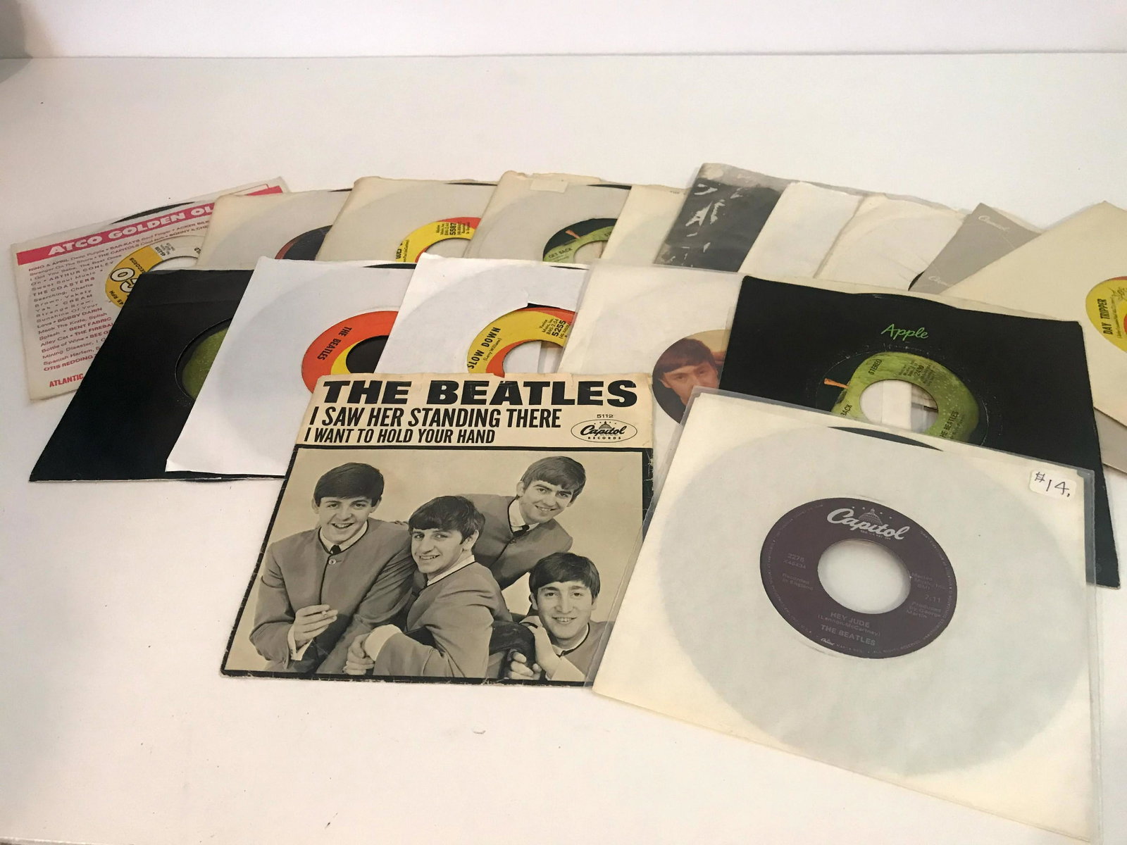 The Beatles Lot 17 45s nice lot: The Beatles Lot 17 45s nice lot Please view all photos as they are part of the description and condition of this Item, Feel free to contact me with questions or picture requests!. Used Item AS IS