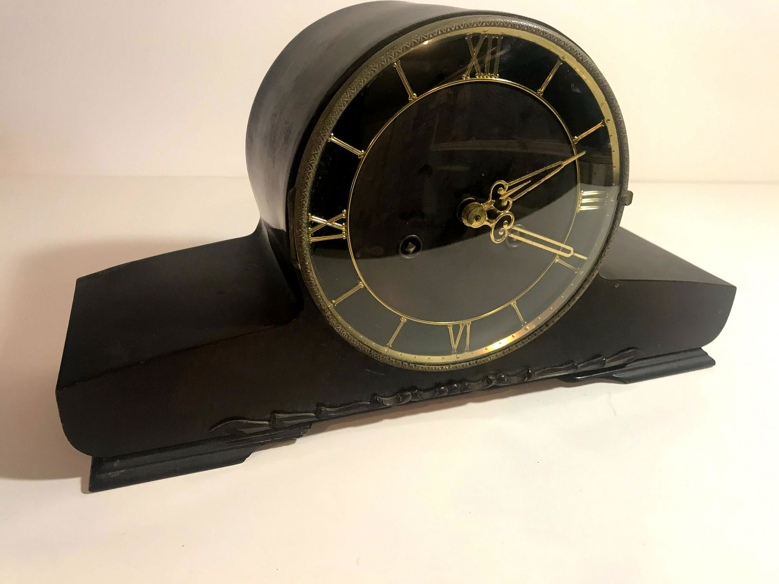 Vintage Antique Shelf Mantel Mantle Clock Germany: Vintage Antique Shelf Mantel Mantle Clock Germany Working Please view all photos as they are part of the description and condition of this Item, Feel free to contact me with questions or picture reque