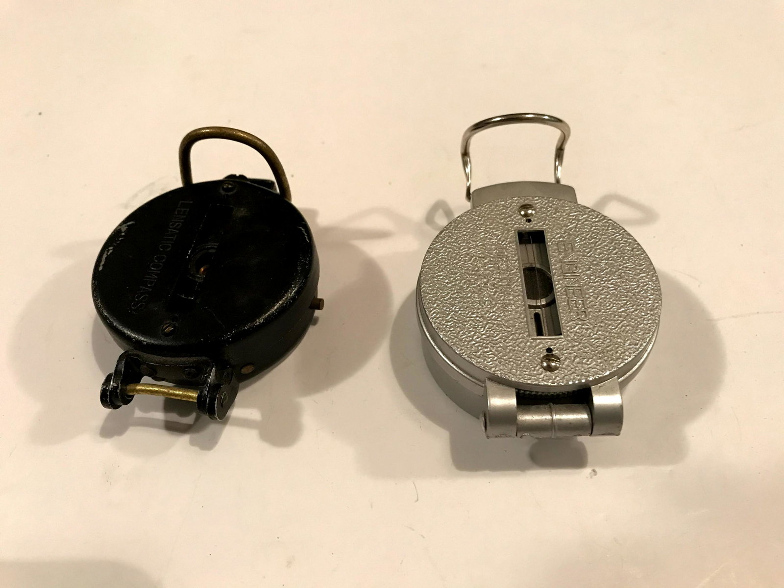 Lot of two Compasses Lensatic and engineer: Lot of two Compasses Lensatic and engineer Please view all photos as they are part of the description and condition of this Item, Feel free to contact me with questions or picture requests!.