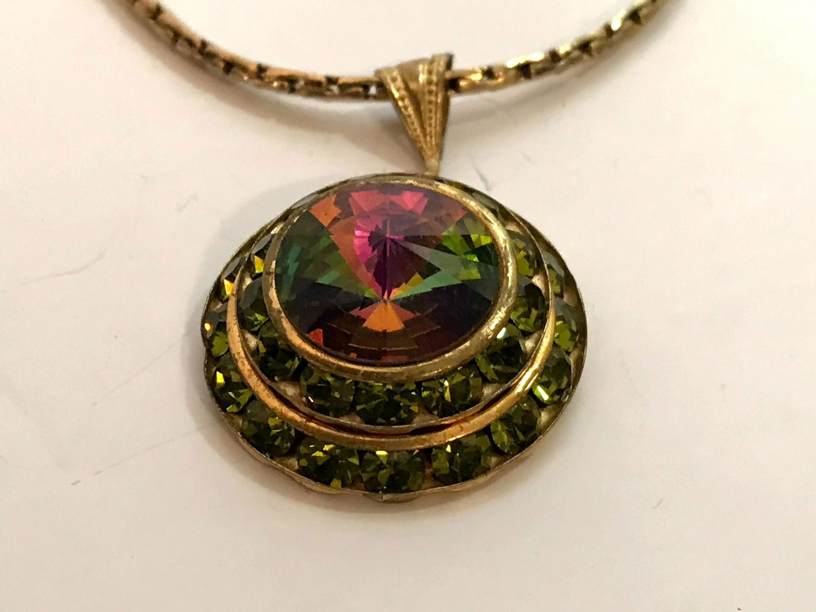 Nice Colorful large stone necklace (1 of 4)