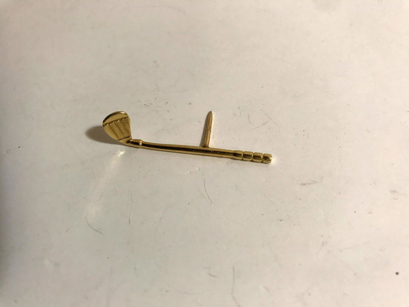 Vintage 14K Gold Golf Club Tie Tack Lapel Pin (1 of 3)