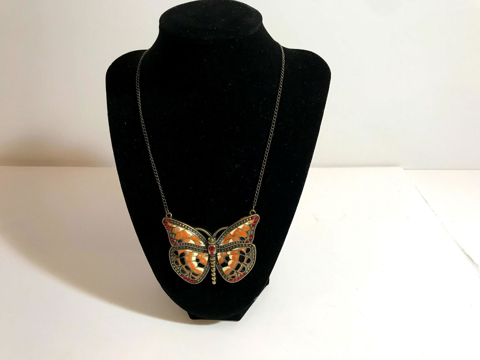 A Nice Enameled Butterfly Pendant (1 of 3)