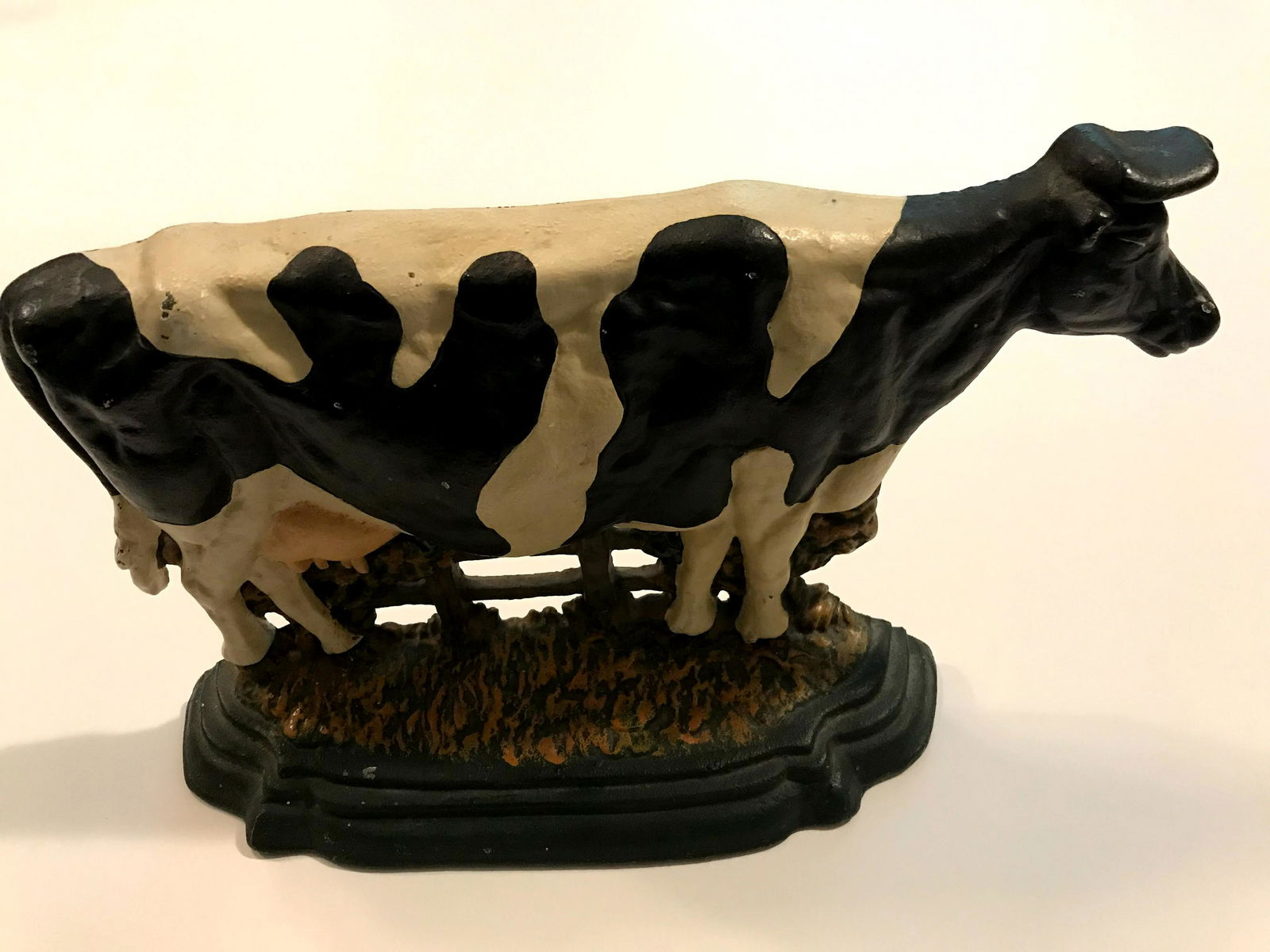 Vintage Dairy Cow Cast Iron  Door Stop (1 of 5)