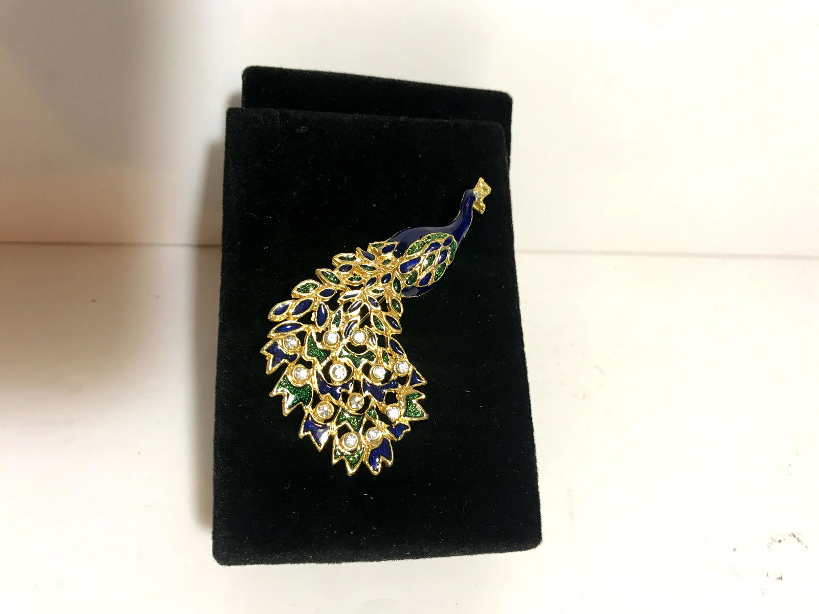 Vintage Old Peacock Brooch Pin Pendant (1 of 4)