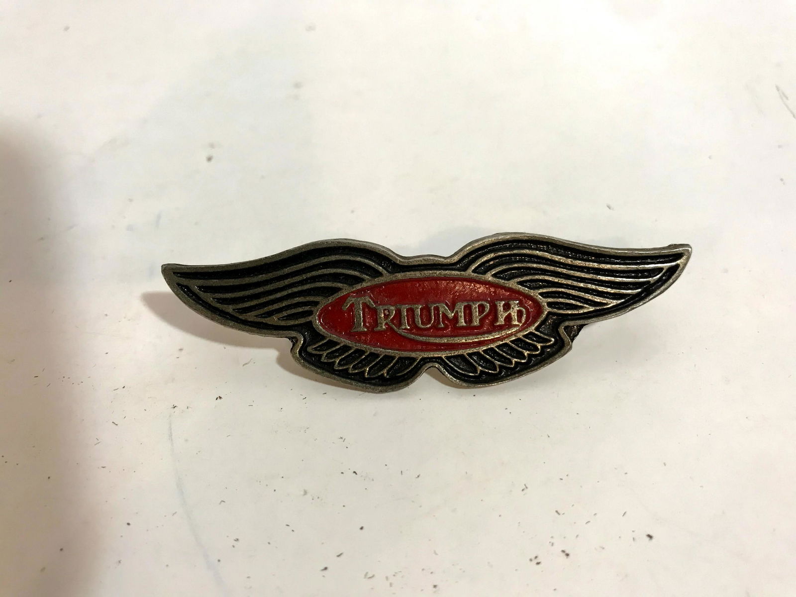 Vintage Triumph motorcycle pin brooch (1 of 3)