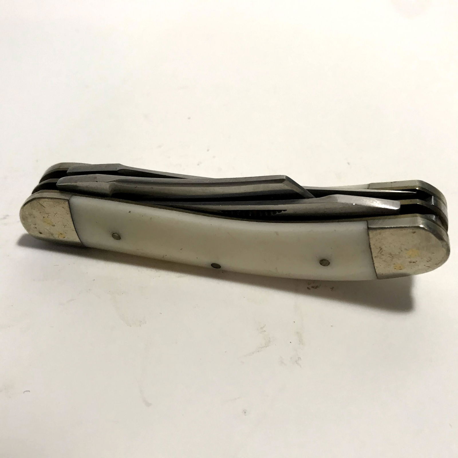 Vtg Bear Hunter Solingen Three Blade Folding Knife (1 of 4)