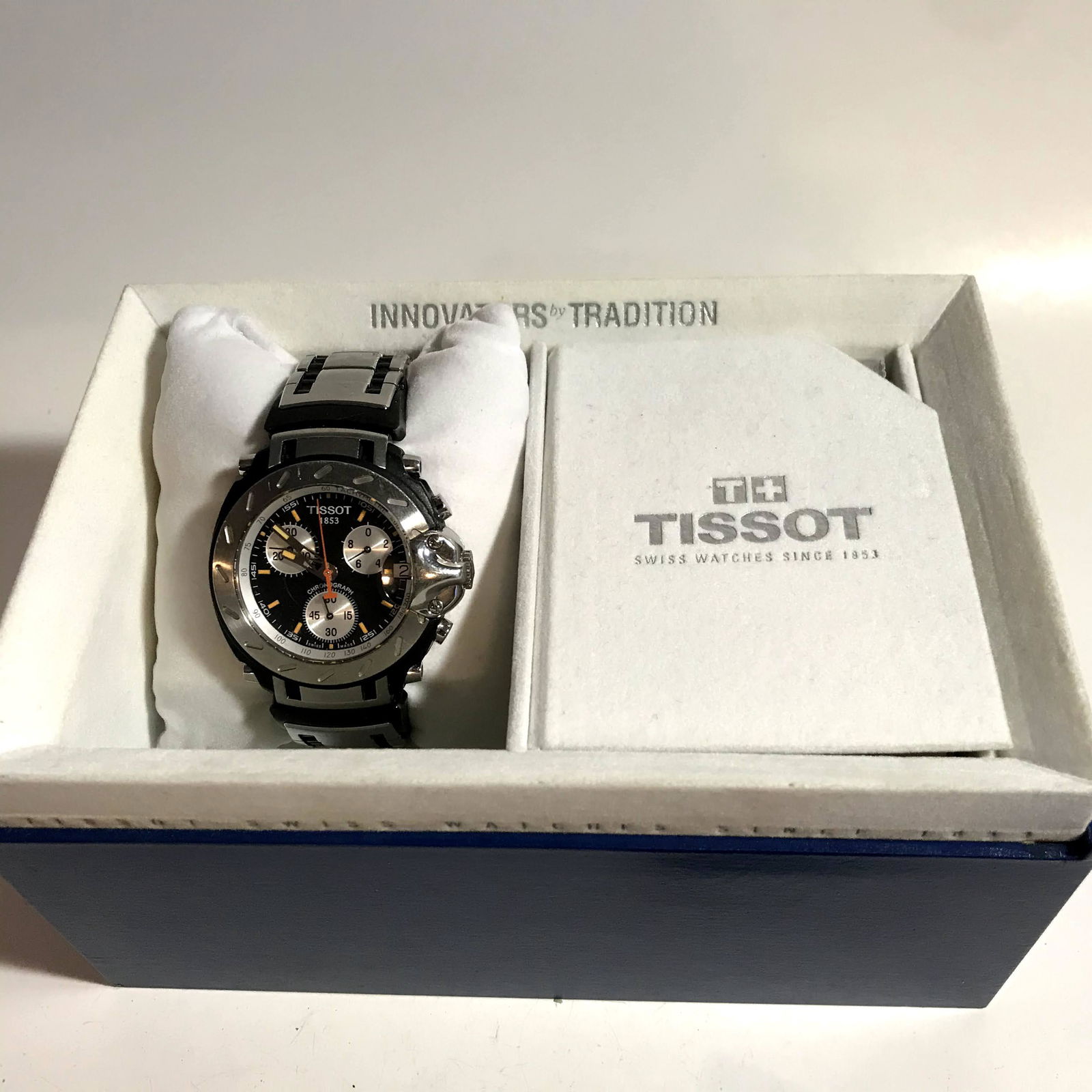 Tissot 1853 T-Race Mens Chronograph Watch: Tissot 1853 T-Race Mens Chronograph Watch Brand New Please view all photos as they are part of the description and condition of this Item, Feel free to contact me with questions or picture requests Us