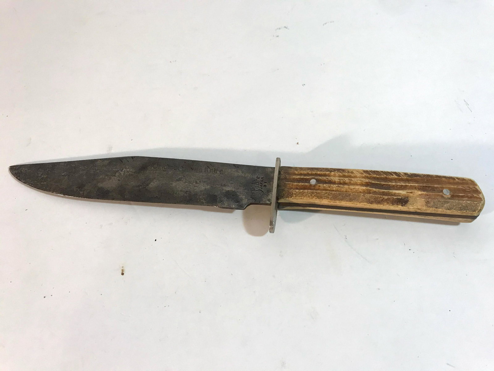 Sabre Japan Fixed Blade Knife #31: Sabre Japan Fixed Blade Knife #31 Please view all photos as they are part of the description and condition of this Item, Feel free to contact me with questions or picture requests Used Item AS IS