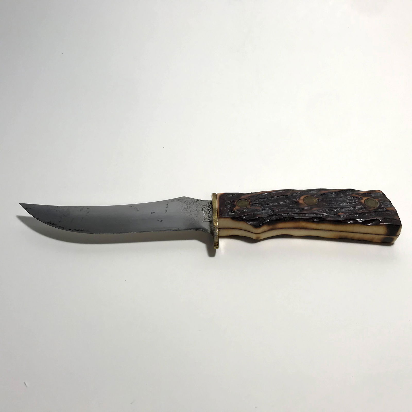 Vintage Kit Carson Trail Knife Imperial Diamond Edge: Vintage Kit Carson Trail Knife Imperial Diamond Edge Antique Cowboy Bowie NICE!! Please view all photos as they are part of the description and condition of this Item, Feel free to contact me with que