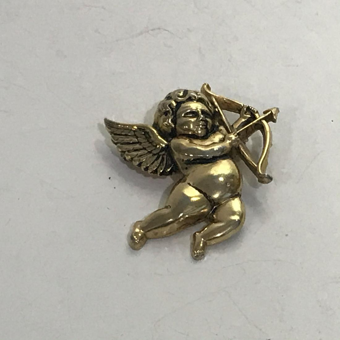 Vintage CORO Silvertone Cupid Cherup Angel Brooch Pin: Vintage CORO Silvertone Cupid Cherup Angel Brooch Pin Jewelry Please view all photos as they are part of the description and condition of this Item, Feel free to contact me with questions or picture r