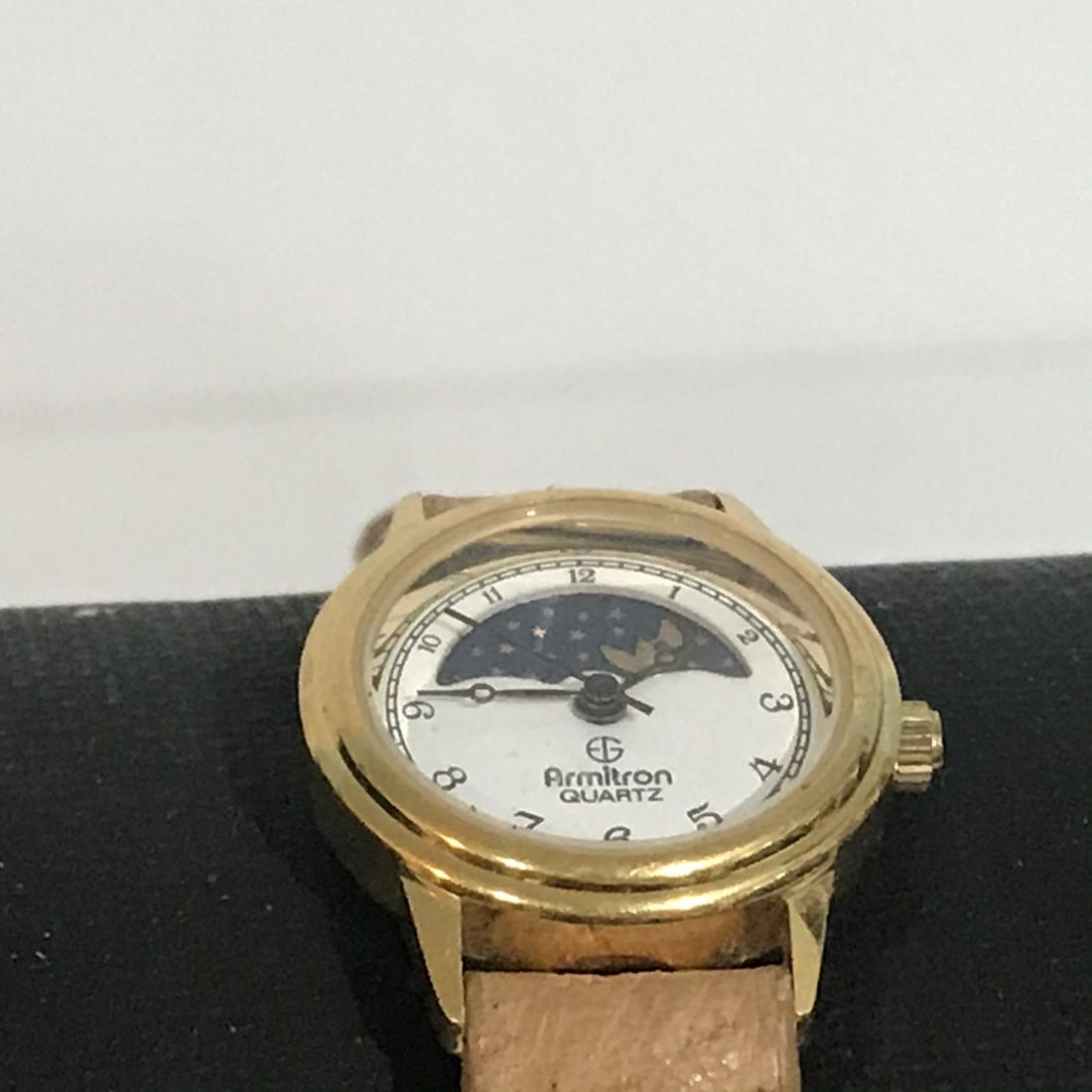 Armitron Moon Phase Stars Womens Watch 25/4790 Works: Armitron Moon Phase Stars Womens Watch 25/4790 Works Please view all photos as they are part of the description and condition of this Item, Feel free to contact me with questions or picture requests U