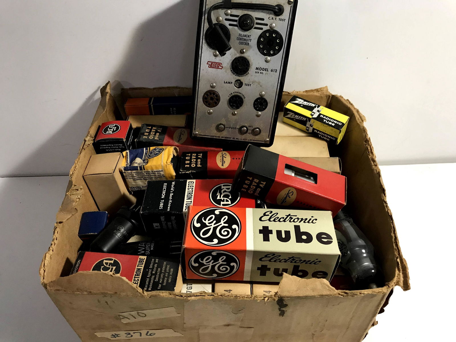 Vintage Lot Of Vacuum Tubes & Eico Model 612 Tester: Vintage Lot Of Vacuum Tubes & Eico Model 612 Tester Please view all photos as they are part of the description and condition of this Item, Feel free to contact me with questions or picture requests! U
