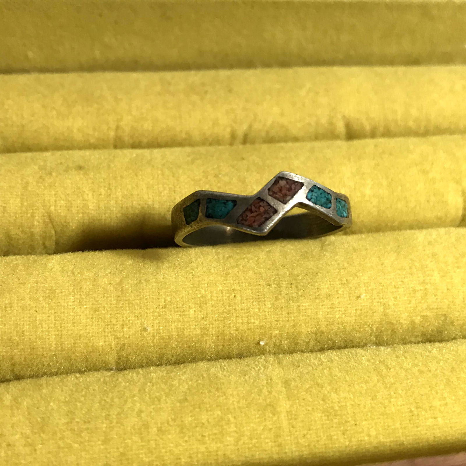 Gorgeous Sterling Silver Turqouise Vintage Ring Size (1 of 4)