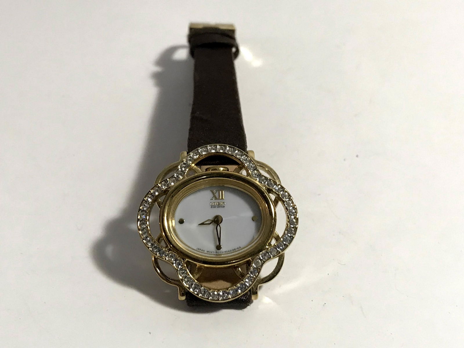 Vintage Citizen Eco Drive Rhinestone Accented Bezel & (1 of 5)