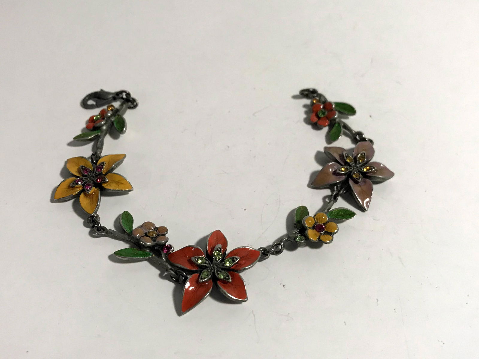 Vintage Ben Amun Multi Colored Enameled Rhinestone (1 of 5)