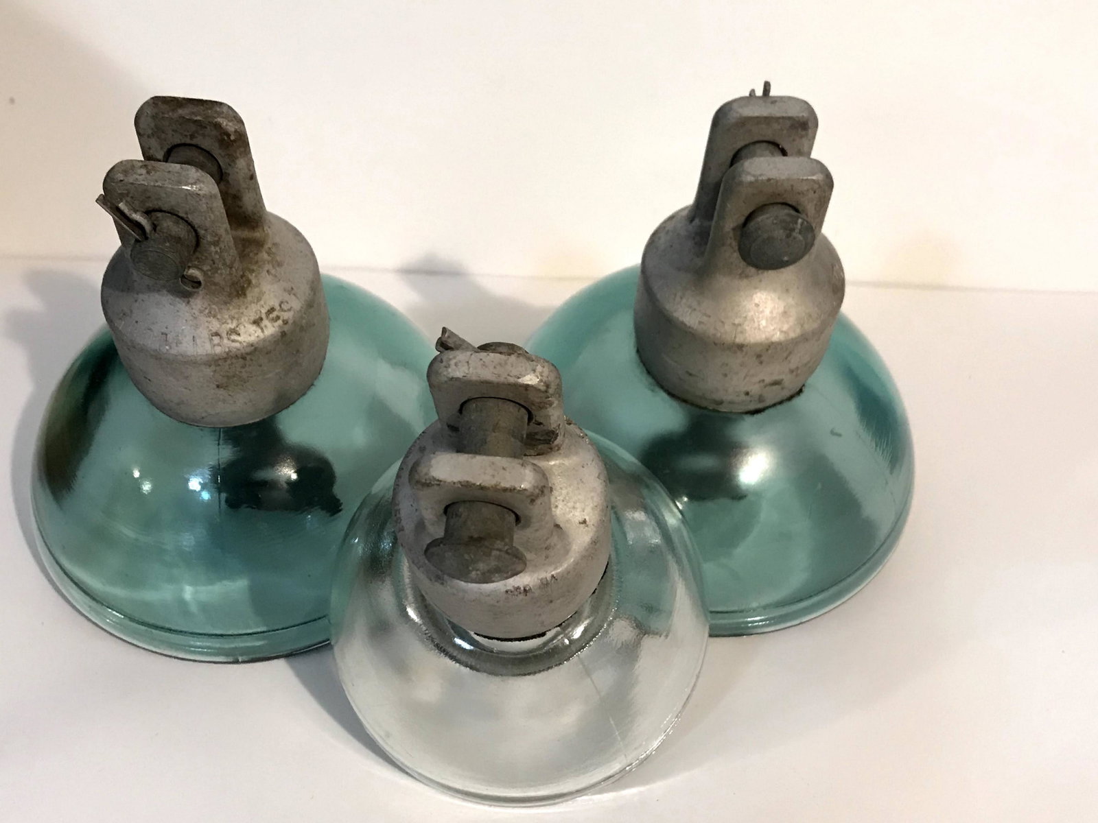 Lot Of 3 Vintage Antique Glass Telephone Telegraph Pole: Lot Of 3 Vintage Antique Glass Telephone Telegraph Pole Please view all photos as they are part of the description and condition of this Item, Feel free to contact me with questions or picture request