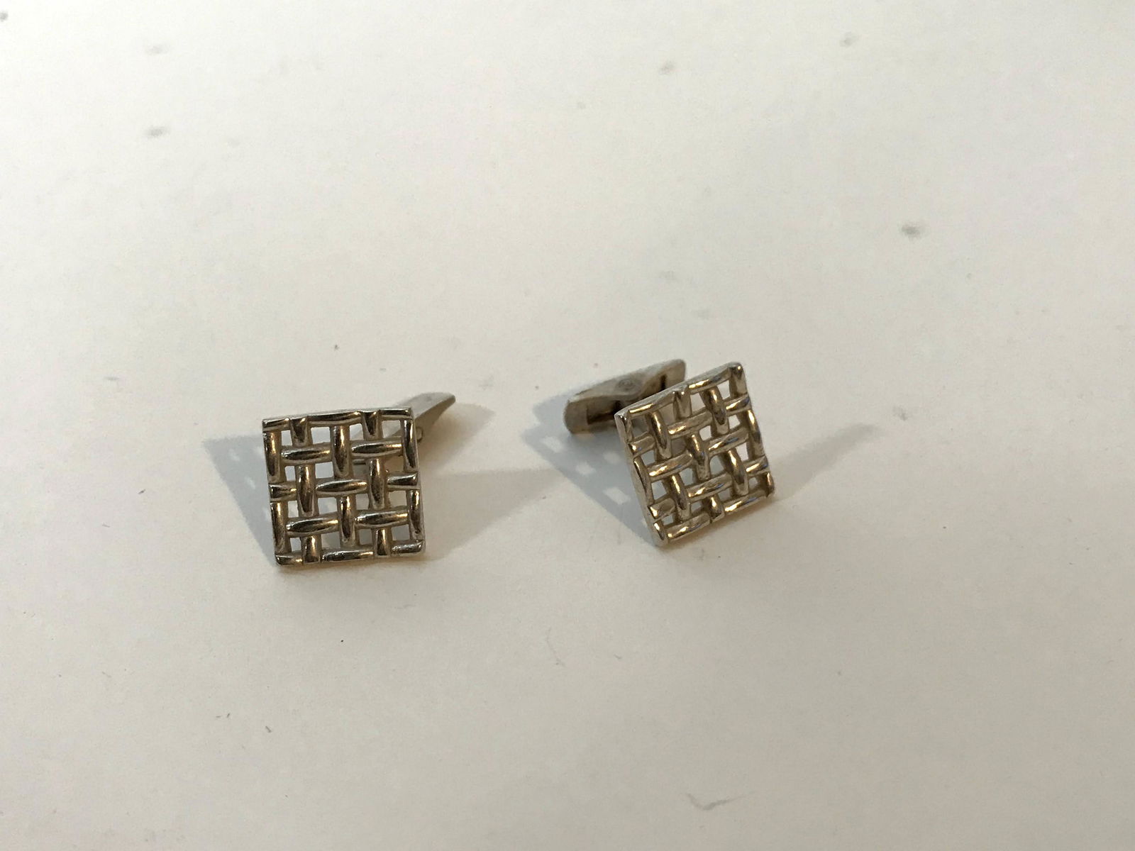 Vintage Sterling Silver Cufflinks Art Deco (1 of 4)