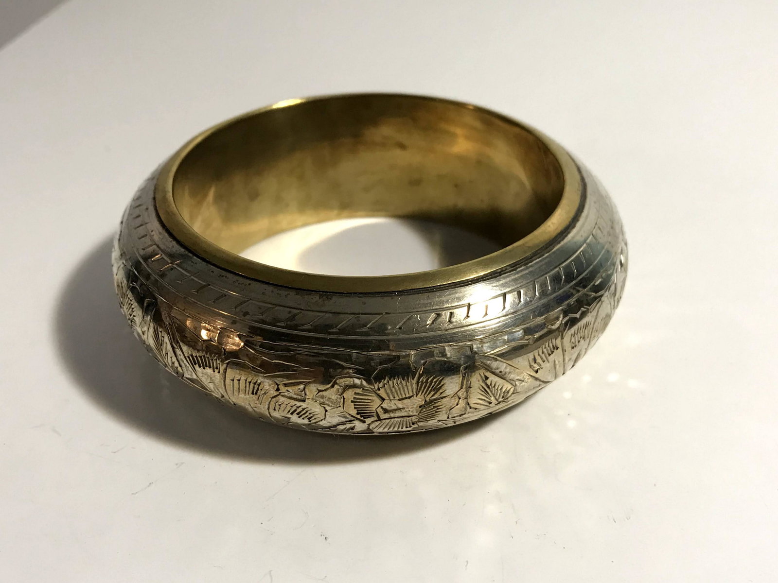 Vintage Silverplate Large Hand Carved Slip On Bangle: Vintage 1950's Monet Three Strand Blue Faceted Bead Bracelet Gold Tone Please view all photos as they are part of the description and condition of this Item, Feel free to contact me with questions or 