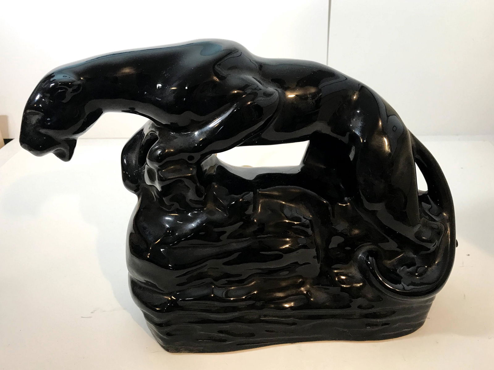 1950s Black Panther TV Lamp Mid Century Modern Eames (1 of 5)