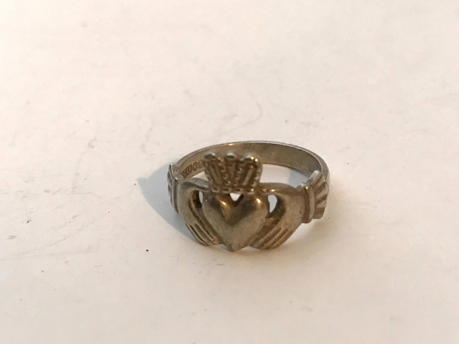 Sterling Silver Bold Irish Claddagh Ring Made in (1 of 4)