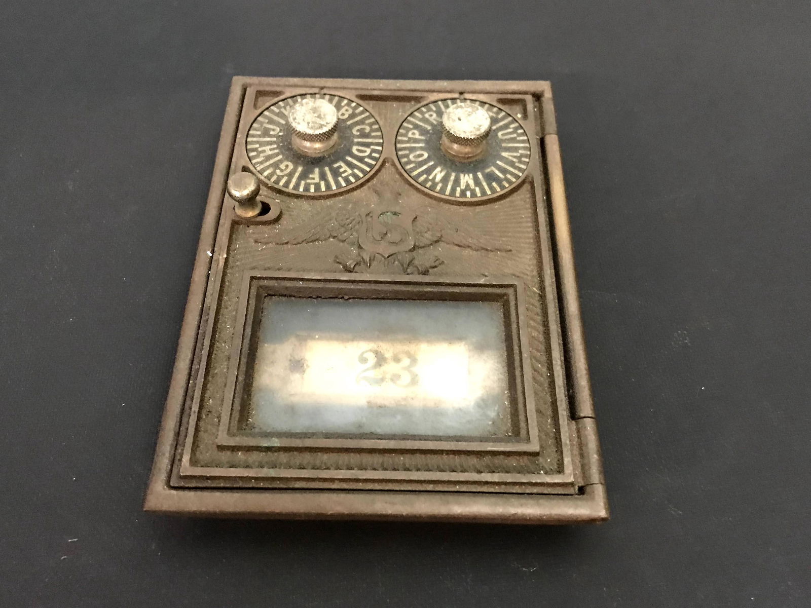 Vng Corbin Double Dial US Post Office Mail Box: Vng Corbin Double Dial US Post Office Mail Box Please view all photos as they are part of the description and condition of this Item, Feel free to contact me with questions or picture requests Used It