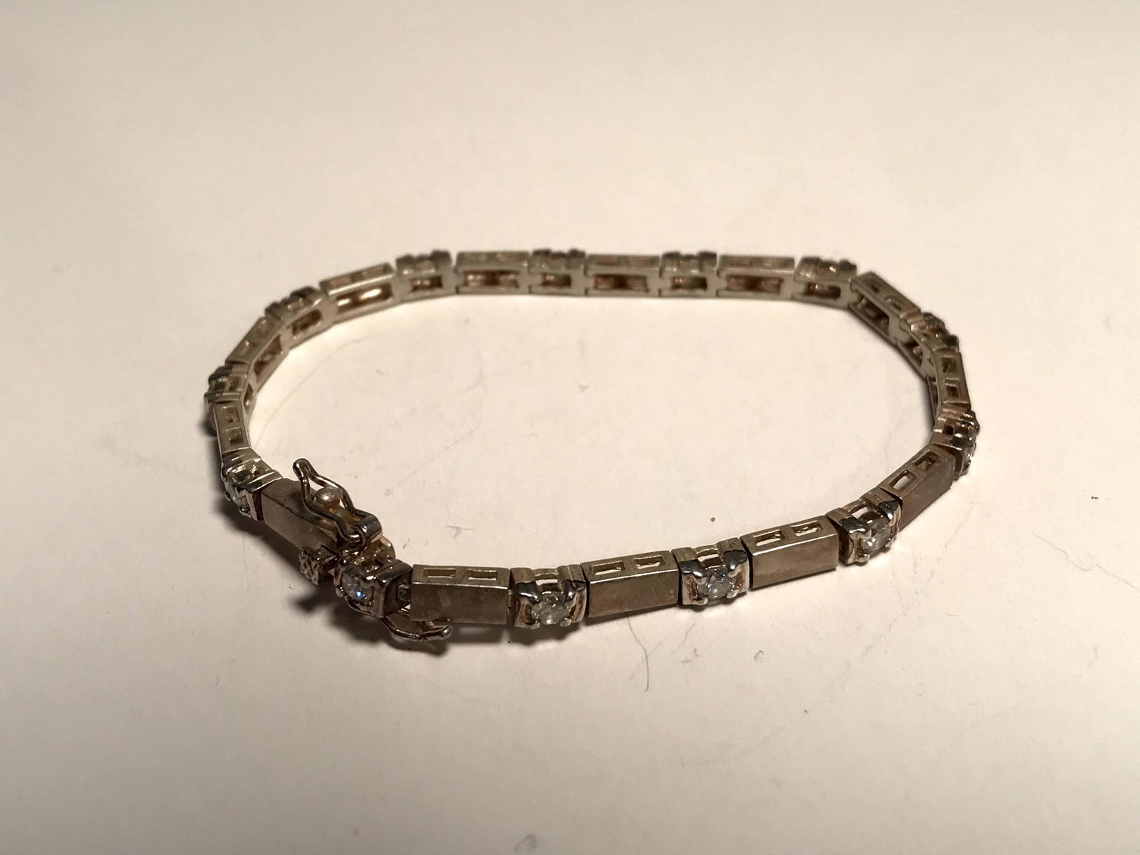 Signed PJM Sterling Silver 925 Carnelian CZ Bracelet 7": Signed PJM Sterling Silver 925 Carnelian CZ Bracelet 7" Please view all photos as they are part of the description and condition of this Item, Feel free to contact me with questions or picture request