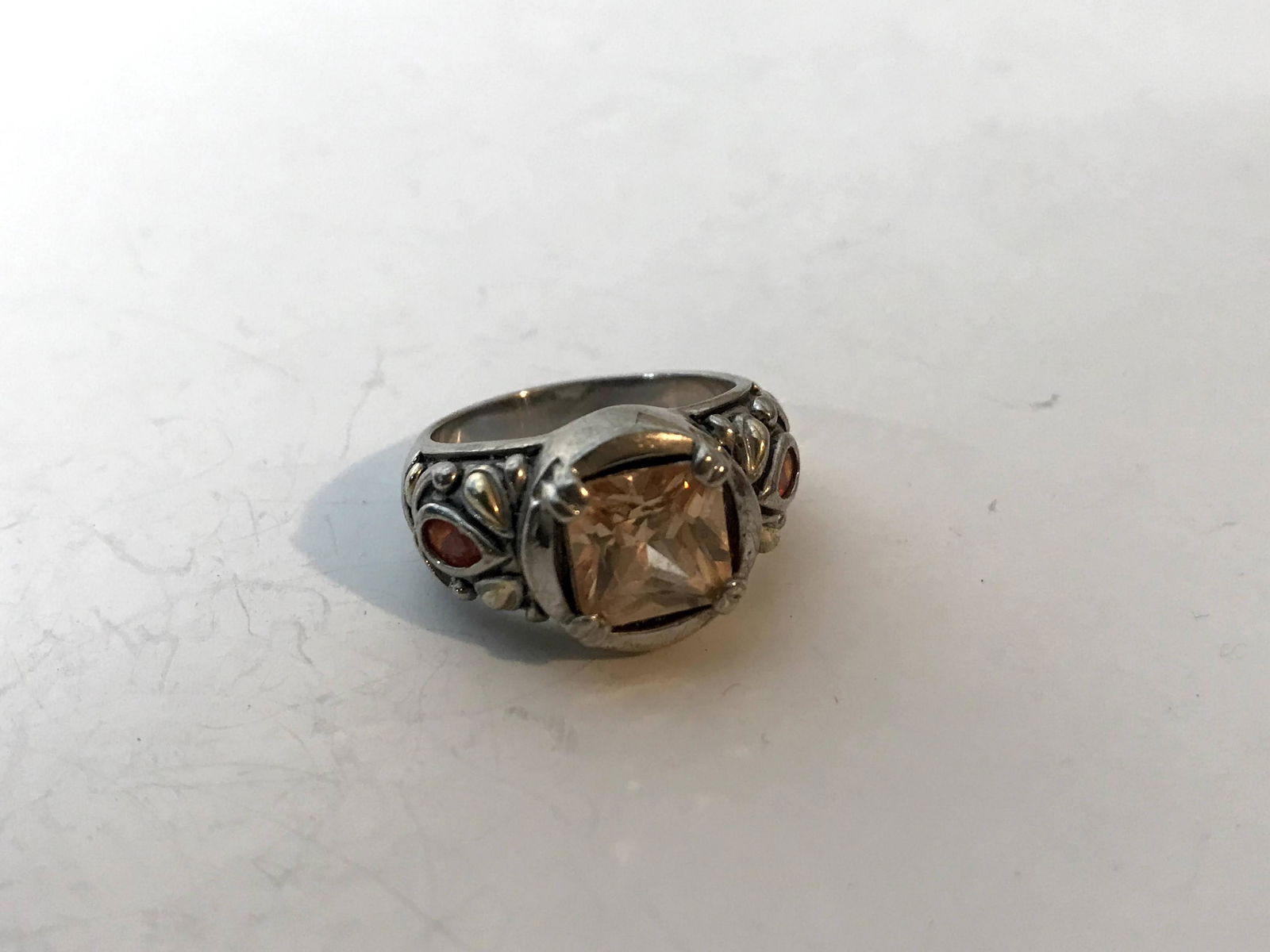 Vintage Sterling Silver colored stone ring 7 (1 of 5)