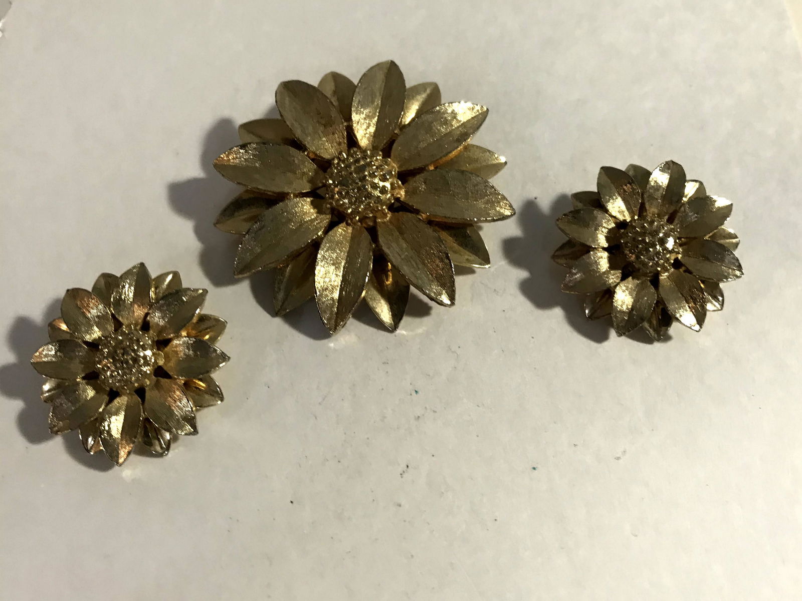 Vintage Sarah Coventry Floral Brooch and Earring Set in (1 of 3)