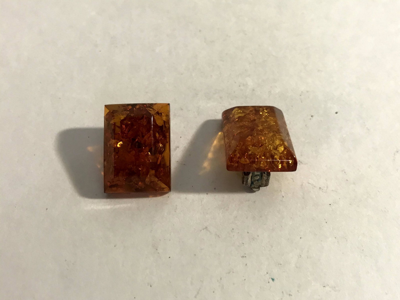 Vintage Sterling 925 Silver Genuine Amber Clip On: Vintage Sterling 925 Silver Genuine Amber Clip On Earrings Vintage Post Hoop Sterling Silver Earrings Please view all photos as they are part of the description and condition of this Item, Feel free t