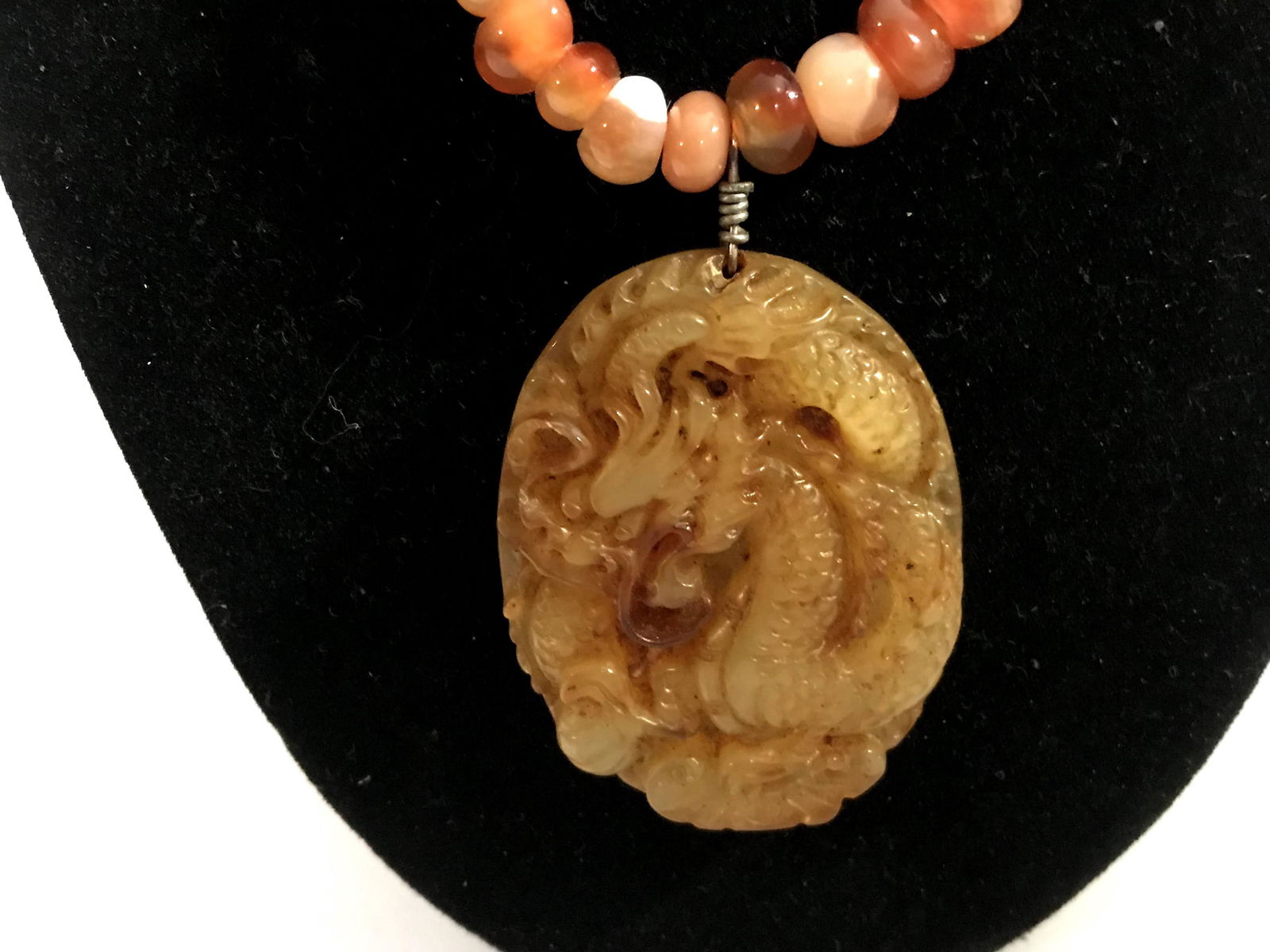 Chinese hetian jade Jadeite hand-carved pendant (1 of 6)