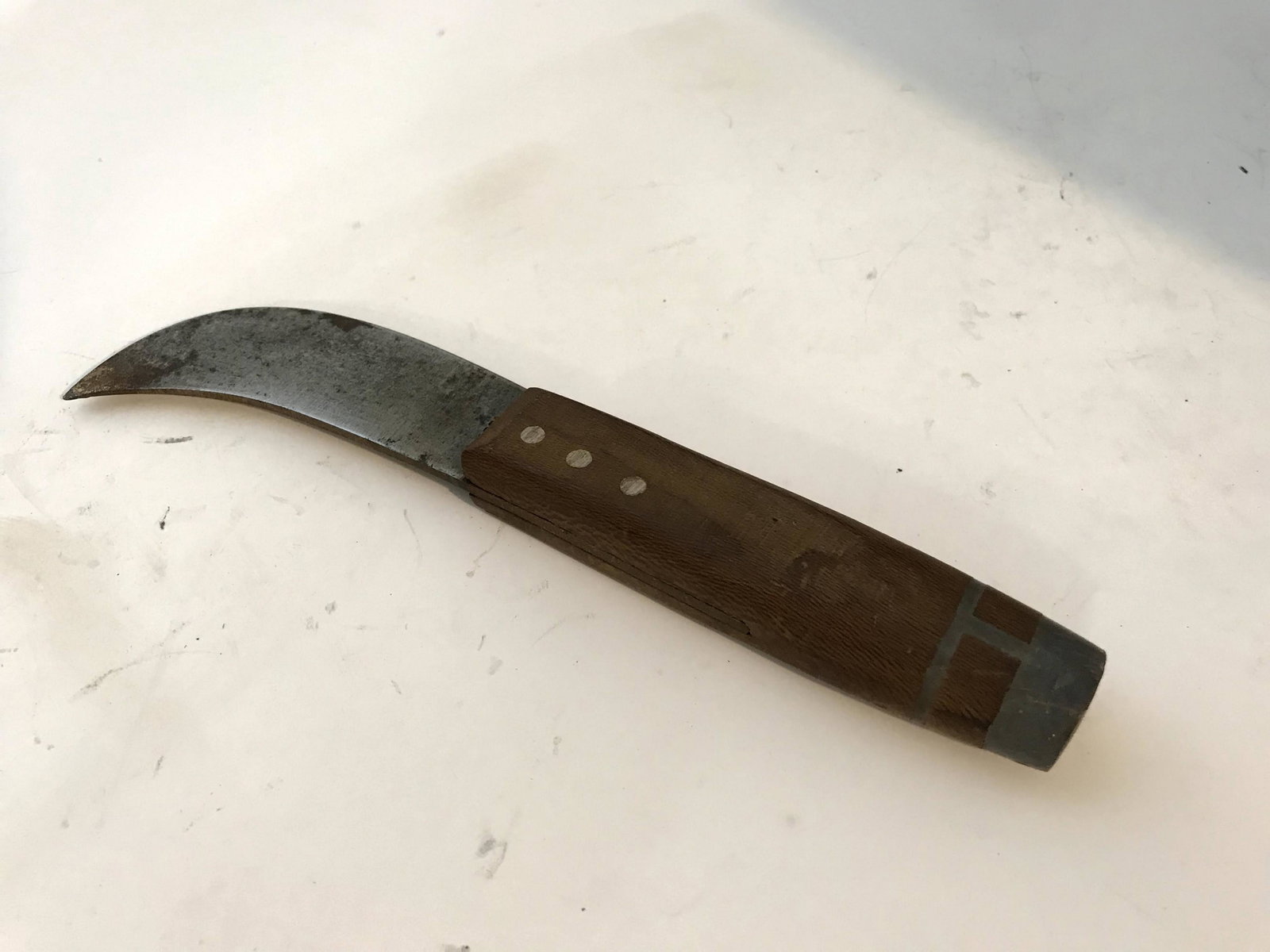 Vintage Korea Made hook KNIFE ww2?: Vintage Korea Made hook KNIFE ww2? 8 1/2" Please view all photos as they are part of the description and condition of this Item, Feel free to contact me with questions or picture requests! Used Item A