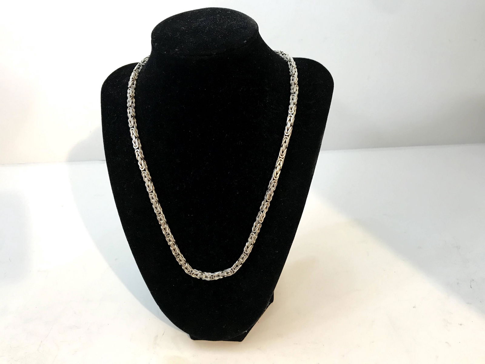 Heavy Vintage Sterling Silver Viking King's Chain (1 of 4)