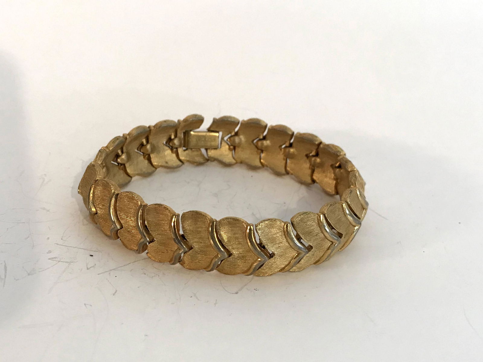 Vintage Puccini Segmented gold Linked bracelet 7 1/2" (1 of 4)