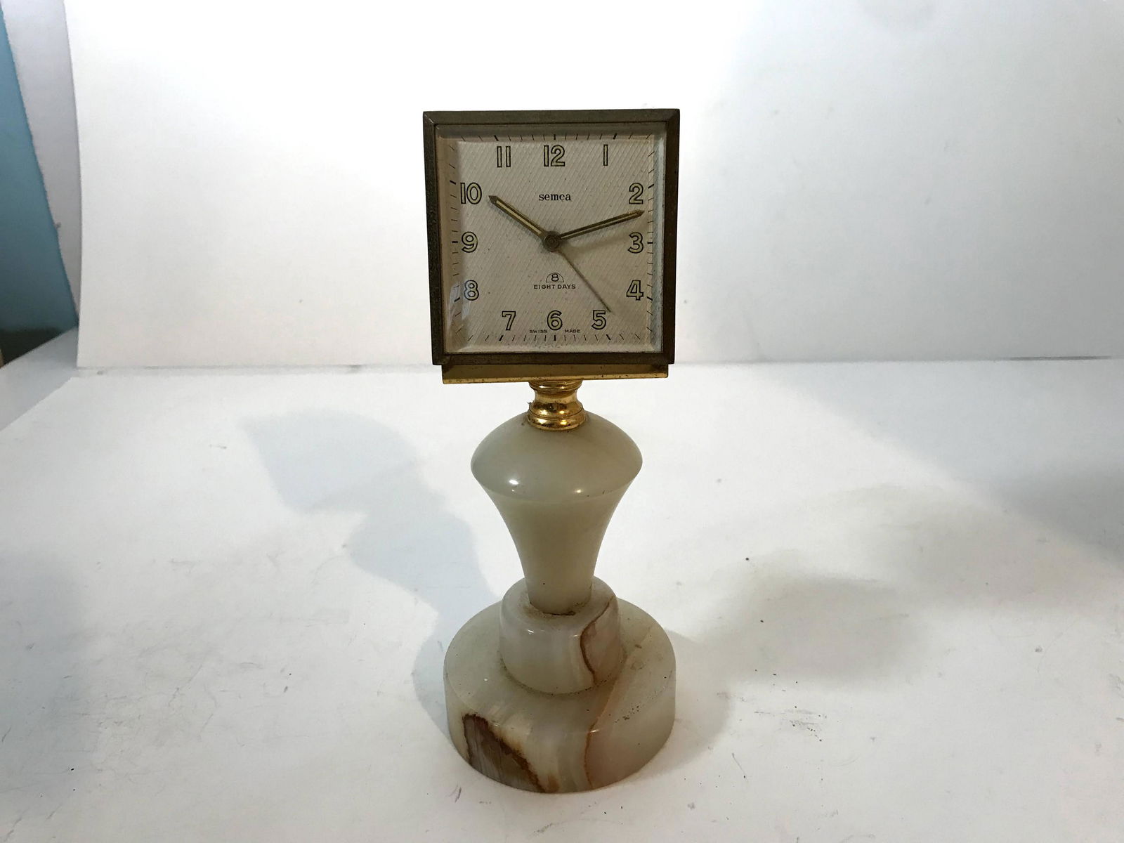 Vintage Semca Alarm Swiss Made 8 Day Clock (1 of 5)