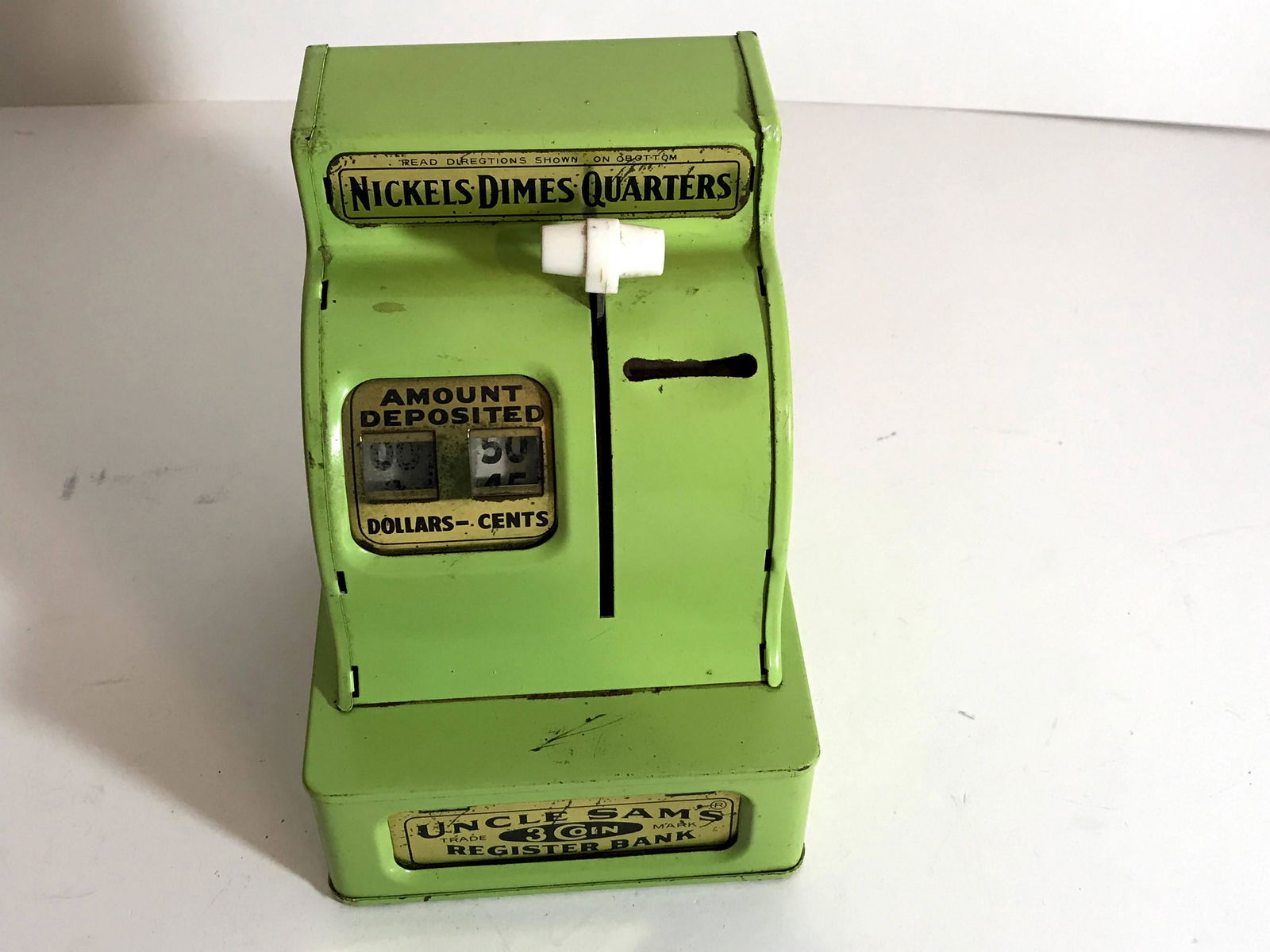 Vintage Uncle SamÃƒÂ¢Ã‚Â€Ã‚Â™s 3 Coin Register Bank (1 of 6)