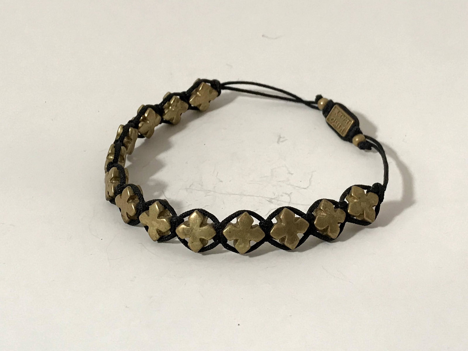 King Baby Studio Hacrame Bracelet With Cruz Beads: King Baby Studio Hacrame Bracelet With Cruz Beads Please view all photos as they are part of the description and condition of this Item, Feel free to contact me with questions or picture requests! Use