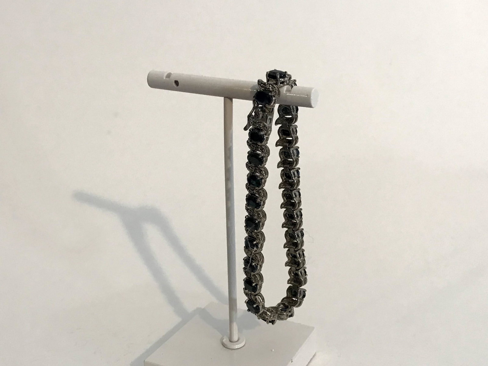 Vintage Sterling Silver Spinel Bracelet 2 1/4?: Vintage Sterling Silver Spinel Bracelet 2 1/4” Please view all photos as they are part of the description and condition of this Item, Feel free to contact me with questions or picture requests! 
