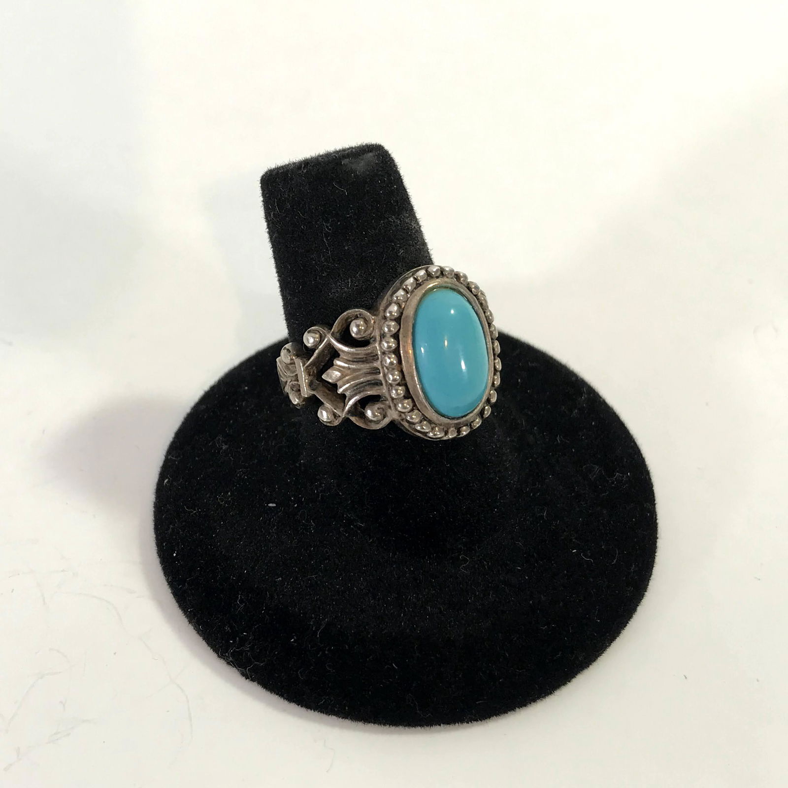 Vintage Sterling Silver Turquoise Ring 8 (1 of 5)