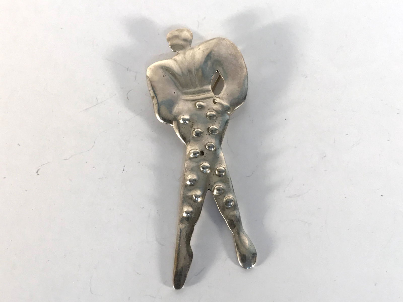 Vintage Mexico 925 Sterling Silver Lady Pin Brooch (1 of 4)