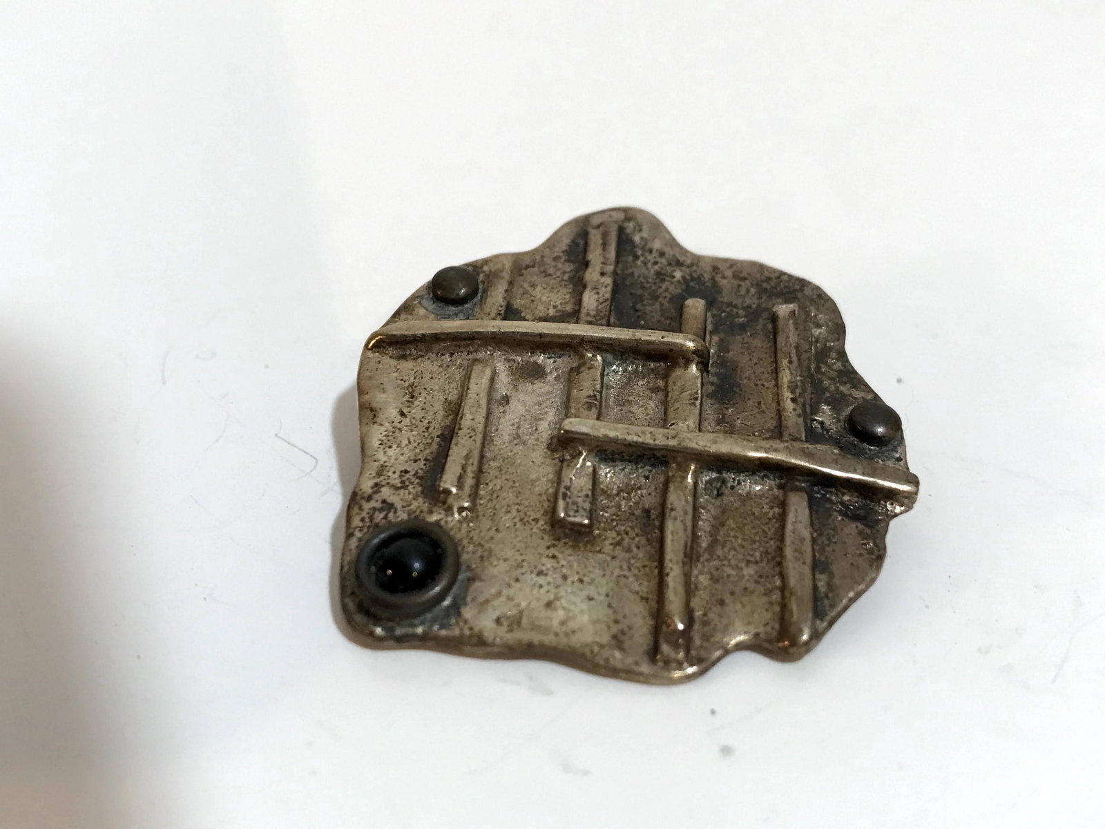 Vintage Sterling Silver Louis Booth Amber Pendant (1 of 4)